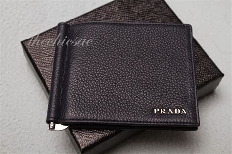 men prada wallet|prada wallet with money clip.